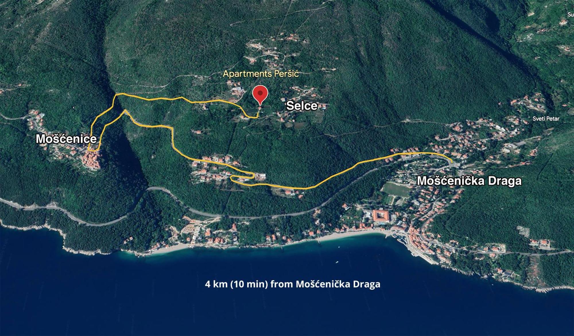 Apartman Persic Mošćenička Draga Exteriör bild